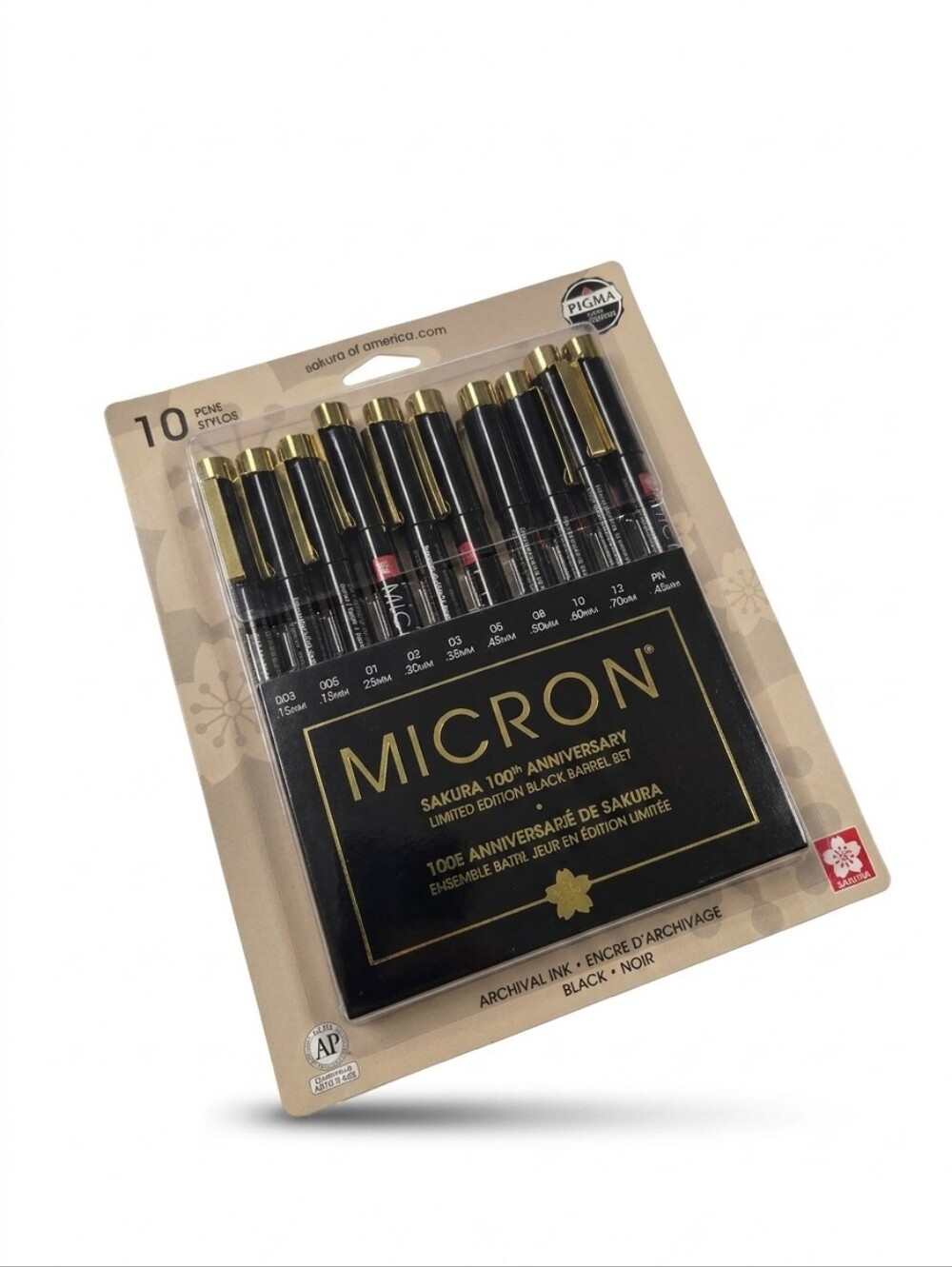 NEW Sakura Pigma Micron Limited Edition 100th Anniversary Set